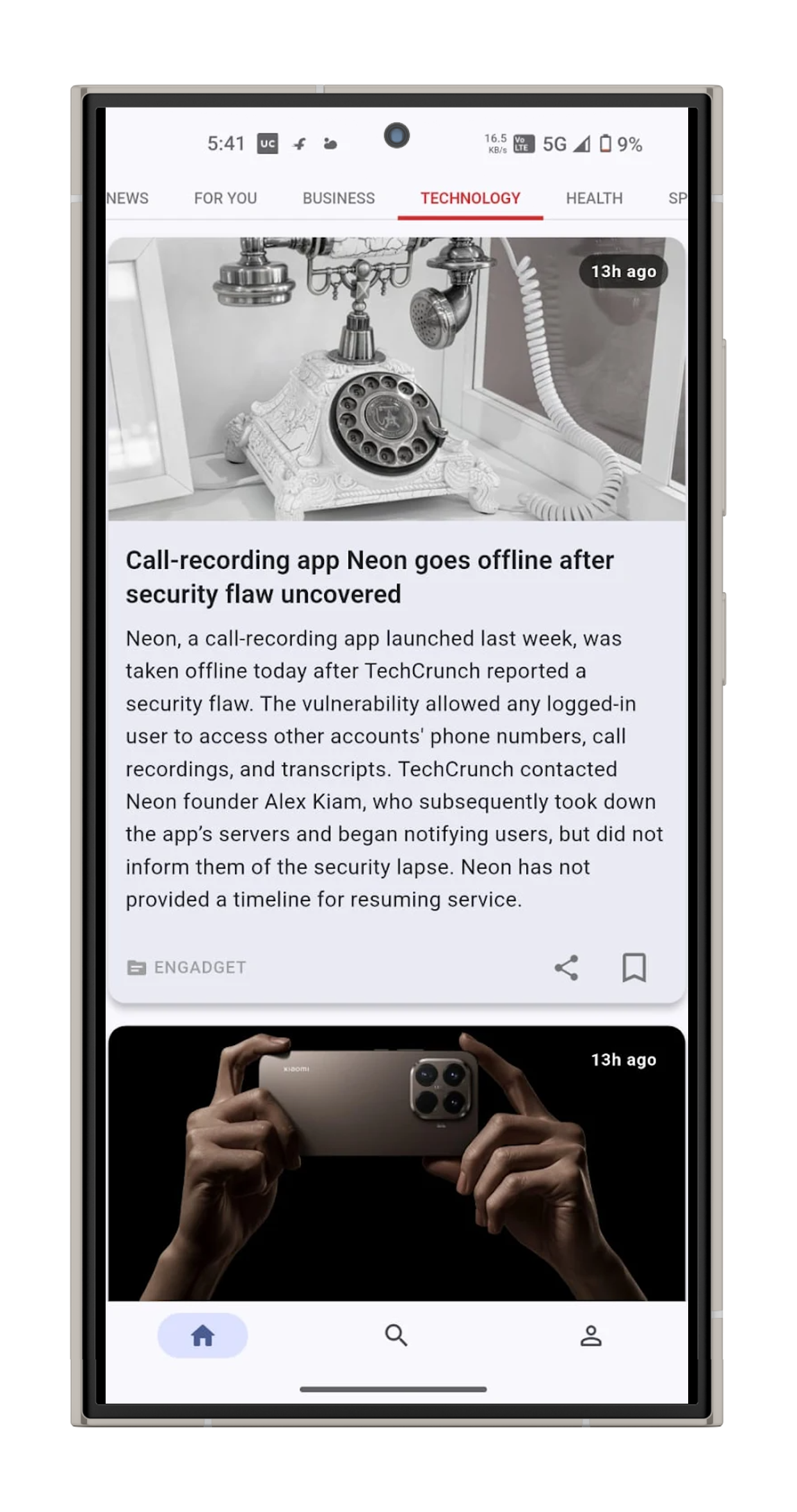 News Briefs – AI-Powered News Aggregator screenshot