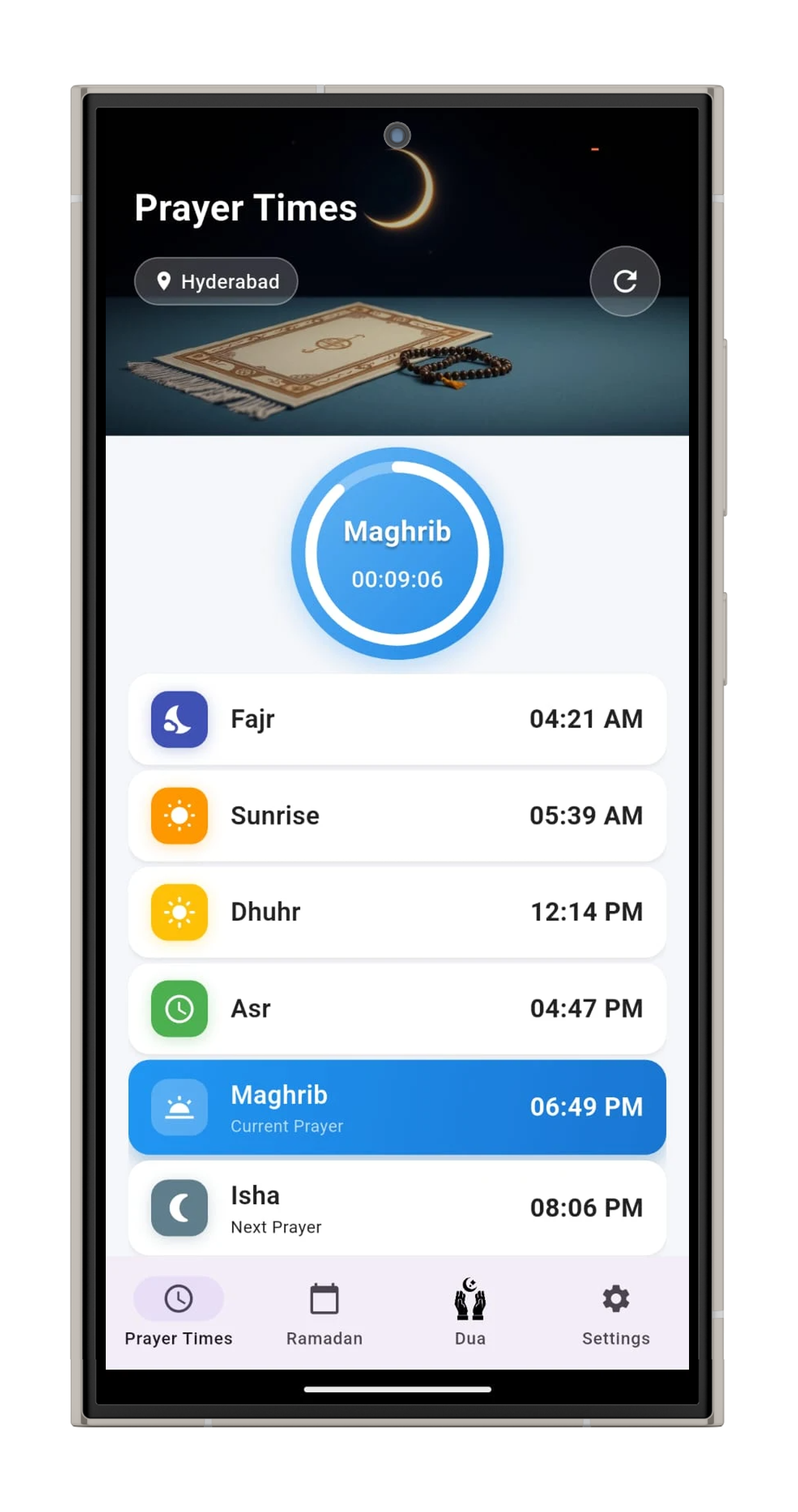Prayer and Ramadan Timings – Stay Spiritually Aligned Anywhere screenshot