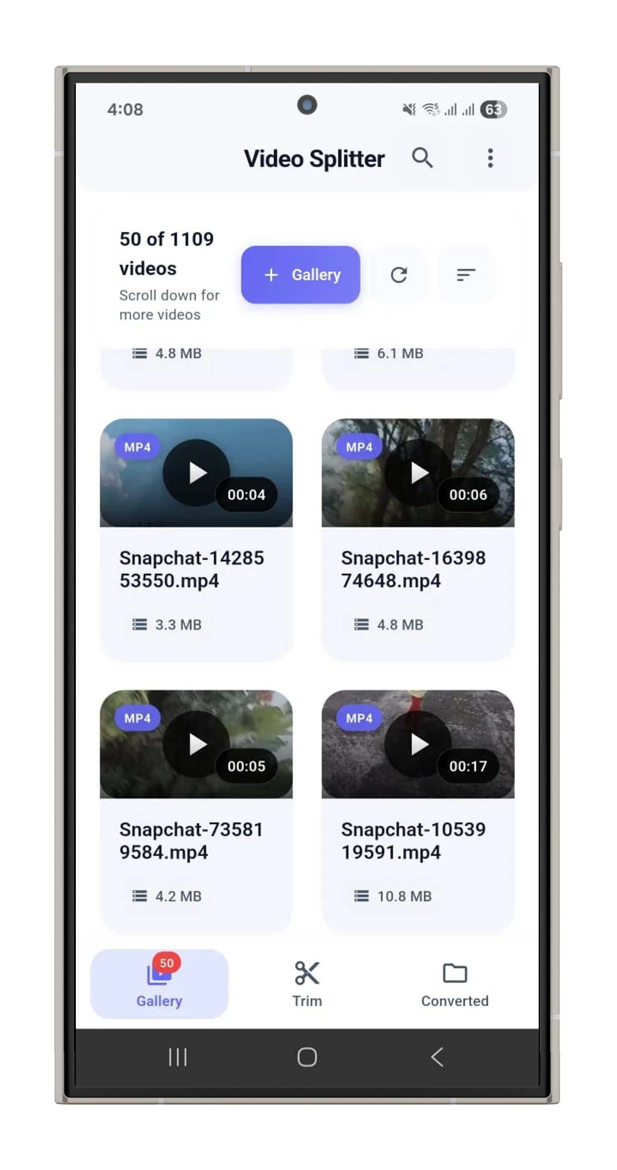 Video Splitter – Social Media Video Tool screenshot
